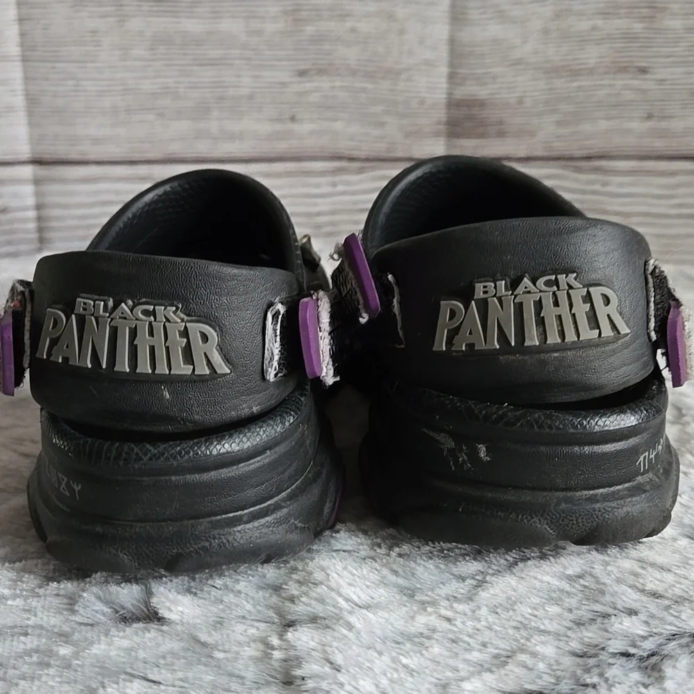 CROCS Black Panther Style, Kids Size 2, Great Condition